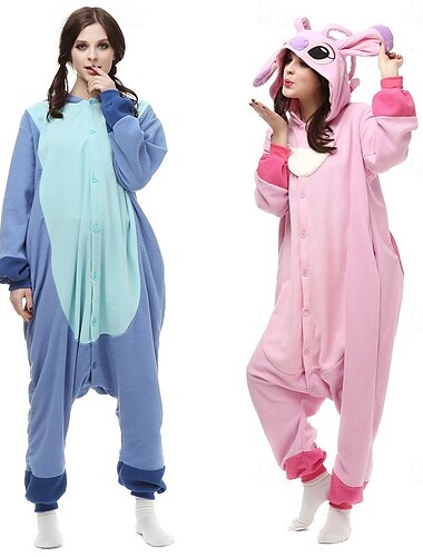  Enfant Adulte Animal Costume de groupe Costume grenouillère Costume de carnaval Dessin-Animé Monstre bleu Combinaison de Pyjamas Pyjamas Kigurumi Charme Déguisement drôle Pour Homme Femme Garçon