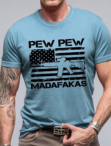  Veteranstag Herren Patriot Patriotic Veteran Lustiges T-Shirt Kurzarm T-Shirt 3D Druck Crew Neck Shirt Mode täglich Straße täglich Weiß Rot Blau Sommer Frühling Kleidung Apparel S M L XL XXL