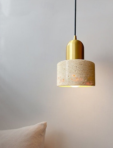  stenen kap cilinder hanglamp messing hanglamp kit retro mini hanglamp nordic hanglamp verlichting 85-265v