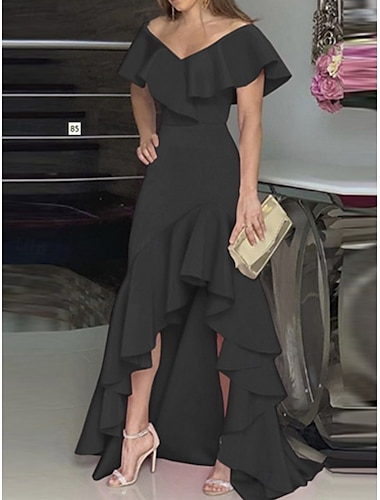  Kentucky Derby Damen Maxidress A Linie Kleid Sommerkleid Kleid mit Puffärmeln Elegant Halbformelle Kleider kleid hochzeitsgast Verlobung Cocktailparty Regular Fit Graphic Ärmellos V Ausschnitt
