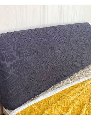  Textur Kopfteil Abdeckung Dehnbares Bett Kopfteil Slipcover Plüsch Bett Kopf Polster All-Inclusive Design Abnehmbare Bett Kopf Abdeckung Waschbares Bett Kopfteil Slipcover