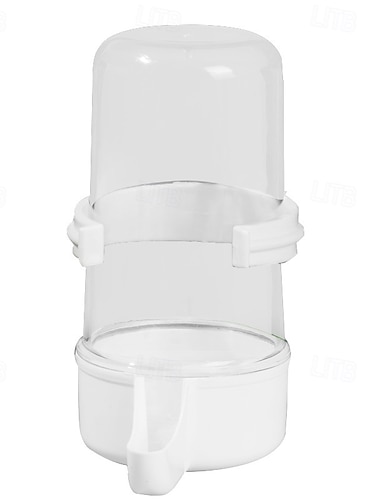  Mangeoires à oiseaux Distributeur d'eau sans désordre Distributeur de nourriture pour perroquets Distributeur de graines Abreuvoir automatique pour oiseaux Conteneur d'alimentation Accessoires pour