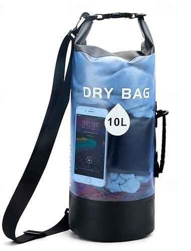  Outdoor Dry Bag Strandtasche wasserdichte Eimertasche transparente wasserdichte Eimertasche aus PVC wasserdichte Tasche zum Driften Schwimmtasche