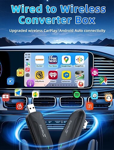  carlinkit x2hc carplay беспроводной адаптер smart wireless carplay android auto usb dongle автоматическое подключение ota обновление plug & play