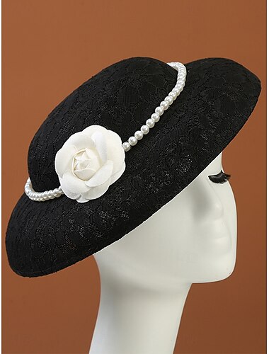  Hüte Tüll Baumwollstoff Bowler  Cloche Hut Hochzeit Elegant Vintage Mit Schleife Kopfschmuck Kopfbedeckung Derby Hüte Renn-Tag Kleid 2025