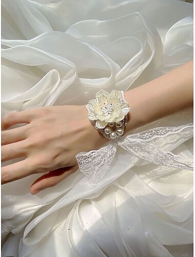  Hochzeit Handgelenk Blumen Armbandblume Hochzeit / Veranstaltung / Fest Stoffe Blumen Stil