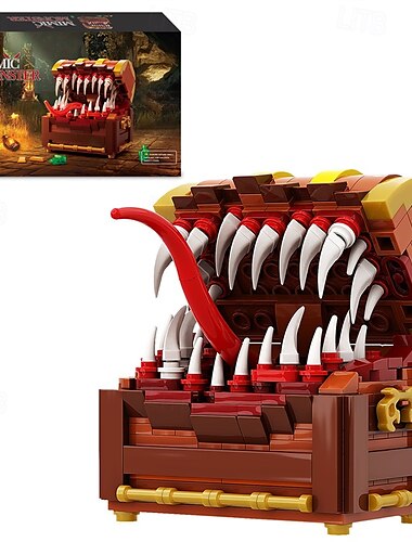  Spieleserie imitiert Schatzkisten-Bausteine-Set für Spielzeug für Erwachsene und Kinder (340 Teile)