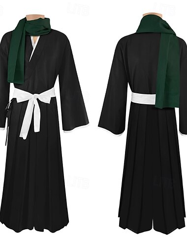  Cosplay Hitsugaya Toushirou Animé Byxa Cosplay-kostym Kappa Cosplay-kostymer Maskerad Topp Byxor Skärp Till Herr Vuxna
