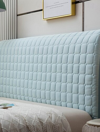  Bett Kopfteil Abdeckung Slipcover Staubdicht Dehnbares Dicken Bett Kopf Polsterungsschutzabdeckung Waschbare Kühlkopfteil Schutzabdeckung