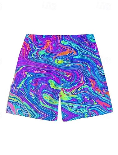  Herren Bademode Surfshorts Badehose Schwimmshorts kurz 4-Wege-Stretchgewebe Surfshorts Unten Kordelzug Mit Taschen Schwimmen Surfen Strand Wassersport Bedruckt Sommer Frühling