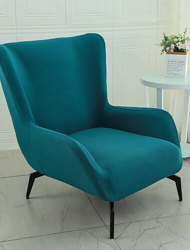  Fundas de sillón de respaldo alto de alta elasticidad, fundas de sillón de respaldo alto de jacquard, 1 pieza, funda de sofá individual moderna, protectores de muebles lavables para sala de estar y
