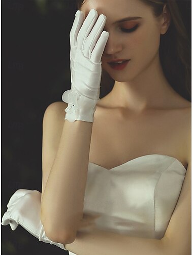  Spitze Handgelenk-Länge Handschuh Elegant / Klassicher Stil Mit Pure Farbe Hochzeit / Party-Handschuh