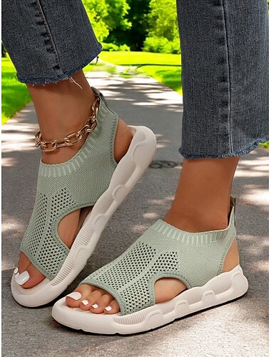  atmungsaktive sportliche Damen-Sandalen mit offenem Zehenbereich, ideal für Outdoor- und Festivalaktivitäten