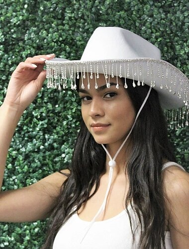  FUTURA NOVIA Accesorios para despedidas de soltera Sombrero de vaquero Adulto Hombre Mujer Boda Despedida de Soltera Víspera de Todos los Santos Carnaval Disfraz de carnaval fácil