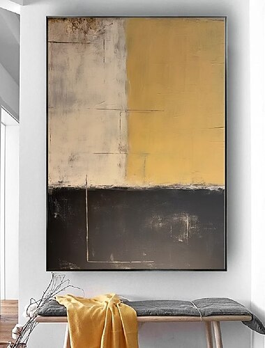  ציור שמן מצוייר ביד קנבס אמנות קיר קישוט מודרני מופשט תמונות דקורטיביות לסלון עיצוב בית מגולגל ללא מסגרת ציור לא נמתח