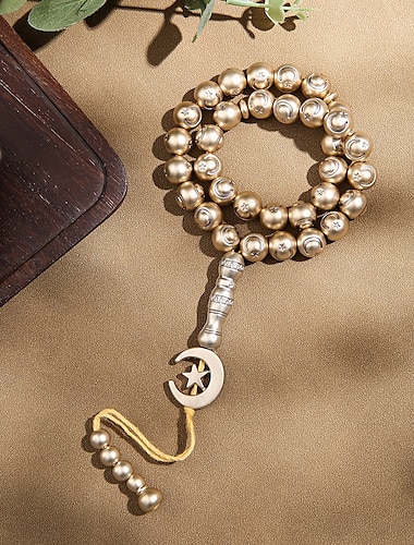  Herren Damen Tulsi Japa Mala Gebetsperlen Dubai islamisch 33 Perlen arabisch Muslim Ramadan Erwachsene Armbänder Party