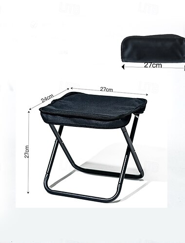  1 Stück faltbarer Hocker zusammenklappbarer Hocker mit Tragetasche - tragbarer Campingstuhl  Organizer