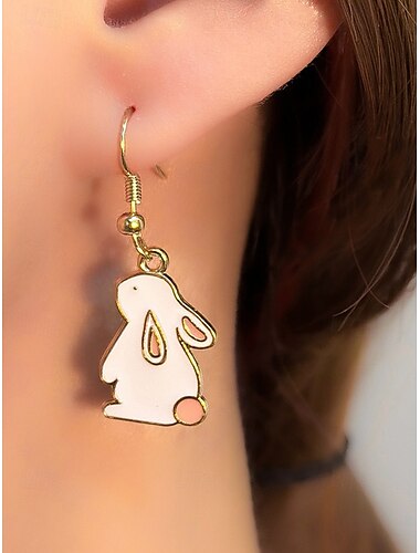  Boucles d'oreilles en forme d'œuf de Pâques – design ondulé coloré, plaqué or, parfaites pour Pâques, la mode printanière et les occasions festives