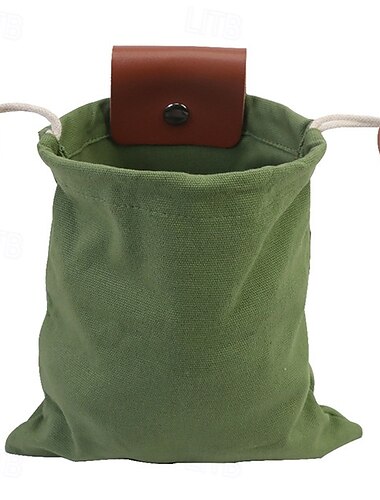  robuste Hüfttasche aus Canvas zum Sammeln von Nahrung – tragbare Outdoor-Sammeltasche mit verstellbarem Gürtel