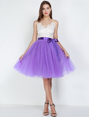  Jupe à cerceaux Tutu Sous jupe Années 1950 Rétro Vintage Princesse Adulte Femmes Carnaval Mascarade Tenue de soirée Cocktail Fête du thé Se déguiser