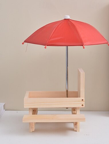  リス用ピクニックテーブルフィーダー、鳥用フィーダー、リス用給餌テーブル、傘付き、屋外用リス用フィーダー、リスやシマリス愛好家へのギフト（シチャンダ付き）