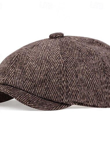  Retro Vintage Roaring 20s 1920s Beret Hat The Great Gatsby Gangster Normal Men's Women's New Year Masquerade New Year Eve Bachelorette Party Festival Adults' Hat All Seasons