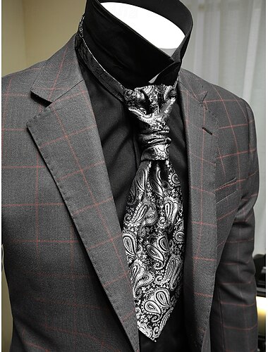  Krawatten mit Paisleymuster für Herren – eleganter seidenartiger Stoff mit verstellbarem Riemen, ideal für formelle und legere Anlässe