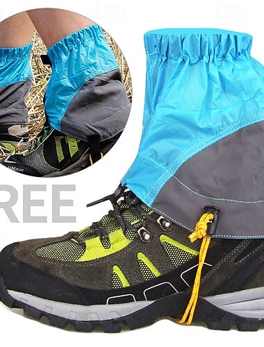  1 Stück leichte wasserdichte Wandergamaschen - Outdoor-Schneestiefelüberzüge für Trekking &Rucksackreisen – strapazierfähiges Nylongewebe