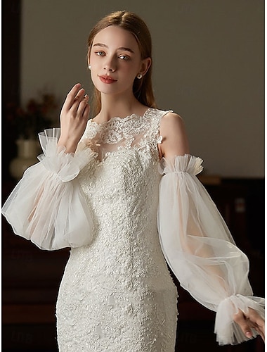  Kant Ellebooglengte Handschoen Elegant / Klassieke Stijl Met Pure Kleur Bruiloft / feesthandschoen