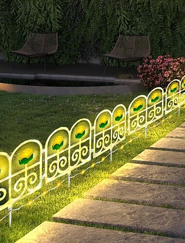  1 pc Outdoor Solar Blume geformt Gartenzaun Baum Zaun neues Produkt Hof Garten Rasen Hochzeit Festival Atmosphäre Dekoration Beleuchtung Zaun