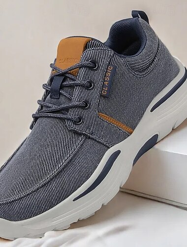  Beige Sport-Sneaker für Herren mit gepolsterter Sohle und atmungsaktivem Material – klassische Freizeit-Wanderschuhe für draußen und den Alltag