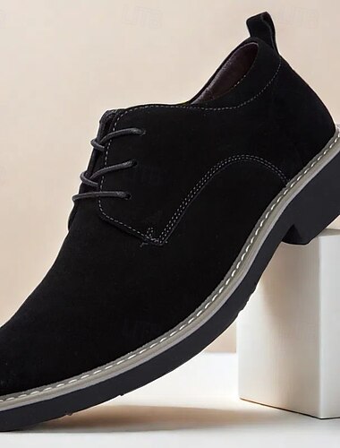  Braune Oxford-Schnürschuhe aus Wildleder für Herren – lässiges und stilvolles Schuhwerk für den Alltag, die Arbeit und Outdoor-Aktivitäten