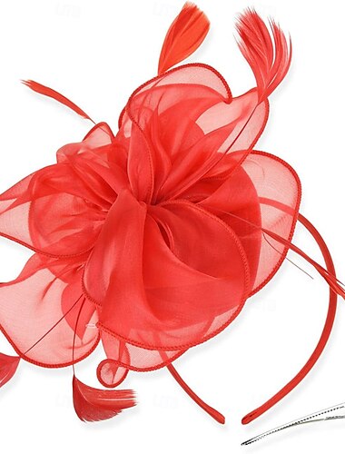  Fascinator-Hüte für Damen, Kentucky-Derby-Blumen-Fascinator mit Stirnband und Clip, Tea-Party-Kopfbedeckung für Damen und Mädchen