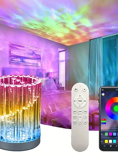  Светодиодная ваза rgb ночник современный декор стиль умный ночник приложение контроллер с пультом дистанционного управления идеально подходит для спальни гостиной офиса цветочная композиция 1x