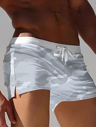  Herren Mehrfarbig Abstrakte Kunst Badehosen Badeshorts Boardshorts Mittlere Taille 3D-Druck Hawaiianisch Surfen Ferien Strand Kordelzug mit Mesh-Futter Elastischer Bund Designer Bekleidung