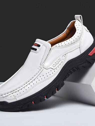  Zapatillas deportivas blancas sin cordones para hombre, ligeras, transpirables y cómodas, ideales para viajar o para disfrutar del tiempo libre. Perfectas para aventuras en islas y cruceros, y vacaciones en resorts.