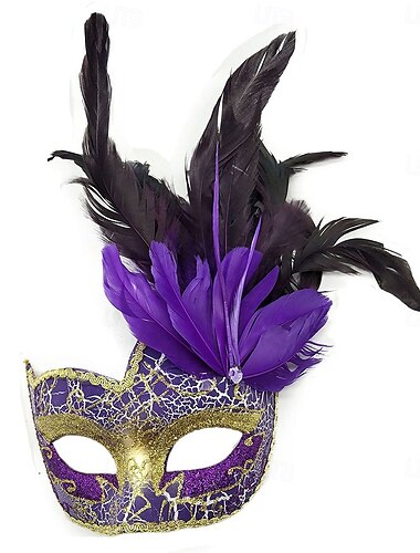  מסכת קרנבל מסכה עזרים ל-Halloween מבוגרים בגדי ריקוד נשים חצי פנים הצגה מפלגה נשף מסכות קרנבל מארדי גרא תחפושת קלה לקרנבל