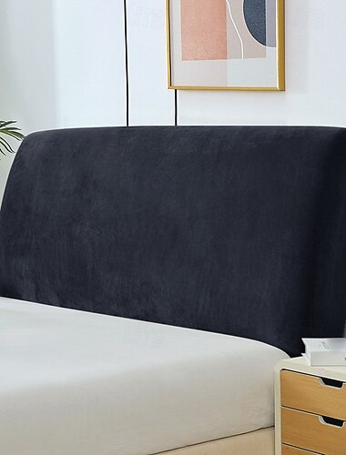  Kopfteil Abdeckungen Slipcover Dehnbares Bett Kopfteil Abdeckungen Kleine quadratische Jacquard Staubdichter Schutzabdeckung Bett Kopfteil Abdeckung Königin Größe König Twin für gepolstertes Kopfteil