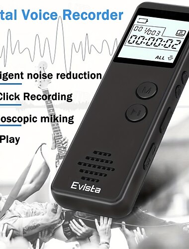  digitale voice recorder stem geactiveerde recorder ruisonderdrukking dictafoon mp3 speler hd opname 10u continue opname