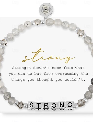  bracelets inspirants pour femmes - bracelets de motivation, bijoux inspirants, bracelets extensibles en perles et cadeaux d'encouragement pour femmes