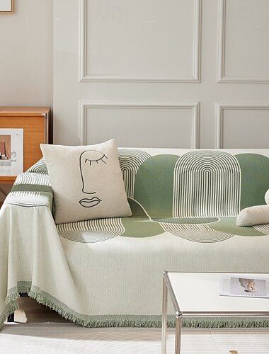  Chenille-Sofamatte, weicher und bequemer Sofaschutz aus Chenille-Stoff für Kissen und Polster. Bietet eine Schutzschicht gegen Schmutz, Verschüttetes und Tierhaare.