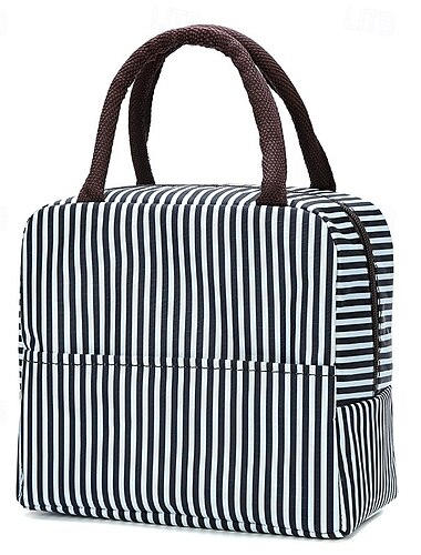  große Kapazität, kleine, frisch bedruckte Isoliertasche, Bento-Tasche mit Eisbeutel-Aufdruck, tragbare, handgehaltene Lunchtasche