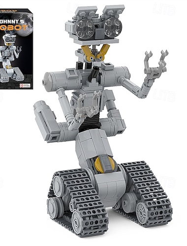  Σετ οικοδόμησης ρομπότ johnny 5 johnny Five μοντέλο ρομπότ και εκπαιδευτικό σετ δώρου για αγόρια 8-14 (313 τμχ)