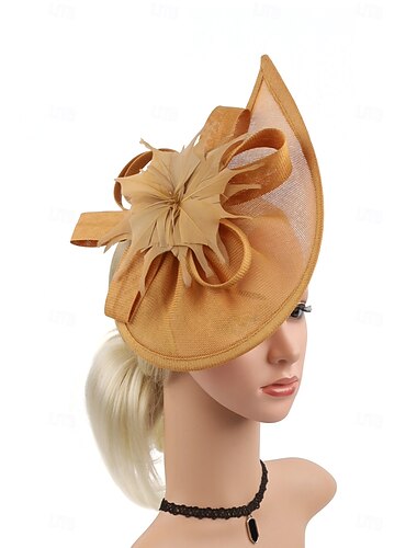 Fascinator-Hut, Blumen-Tea-Party-Hüte für Frauen, Kentucky-Derby-Hut mit Federn für die Hochzeit