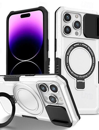  puhelin Etui Käyttötarkoitus iPhone 16 15 14 Pro Max Plus 13 12 11 Pro Max Takakuori Tuella Magneetti Tukee langatonta latausta Retro PC