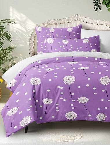  100 % Baumwolle, Bettbezug-Set, Blumenmuster, Bettdecken-Set, 2/3-teilig, luxuriöses Bettwäsche-Set, Heimdekoration, Bettwäsche, Geschenk, King-Size-Bett, volle Größe