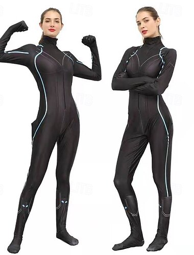  Superheld Zentai-Anzüge Kostüm Bodysuits Karnevalskostüm Cosplay Film Cosplay for Damen Erwachsene Halloween Karneval Leistung Party Junggesellinnenabschiedsparty