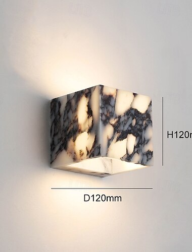  wabi-sabi waterdichte natuurlijke bulgari paarse marmeren wandlamp voor slaapkamer hal entree