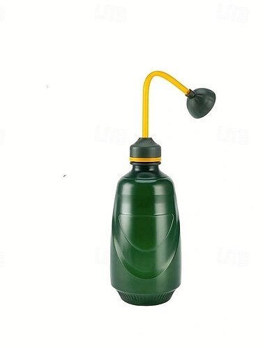  Gießkanne mit abnehmbarem Duschkopf - flexible lange Düse, Druckauslöser, transparenter Pflanzensprinkler aus Kunststoff für den Innenbereich &Gartenarbeit im Freien