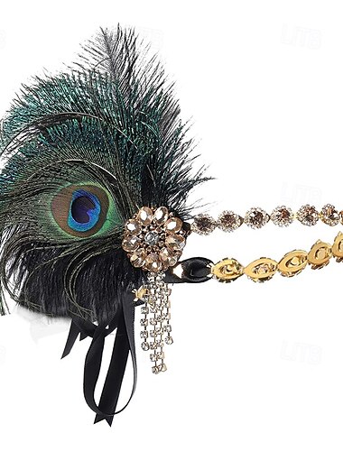  Goldene Zwanziger 1920er Hut Der große Gatsby Charleston Damen Neujahr Maskerade Party Junggesellinnenabschiedsparty Erwachsene Hut
